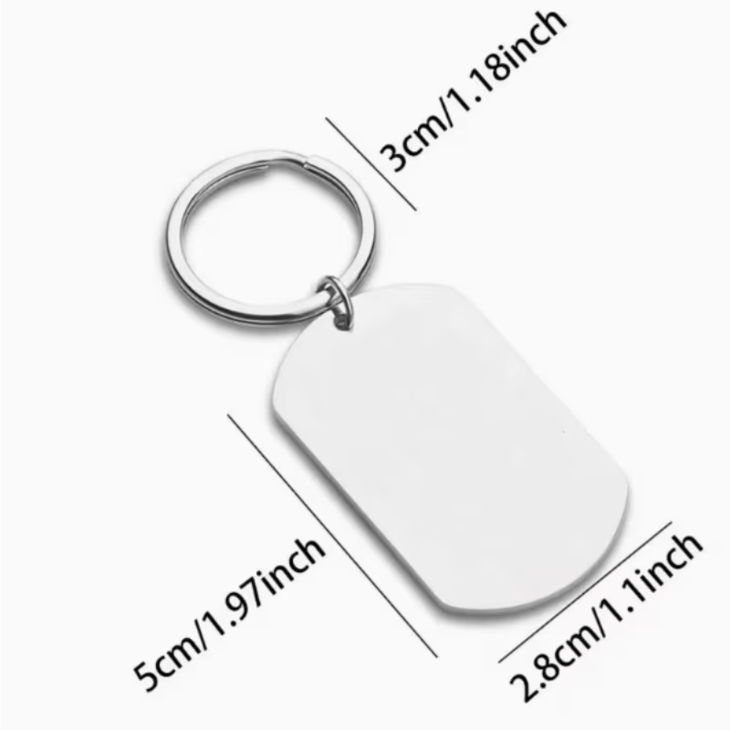 Inspirational Slogan Lotus Flower Pattern Keychain
